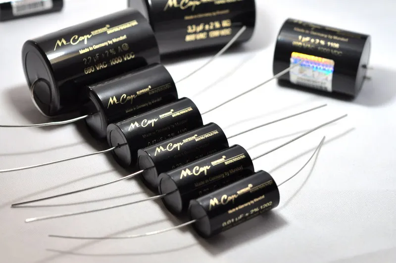 2 Pz/Lotto Tedesco Originale Mundorf Mcap Suprema Argento/Oro/Olio 0.01-10Uf Oro Argento Lamina Condensatori A Bagno D'Olio Spedizione Gratuita