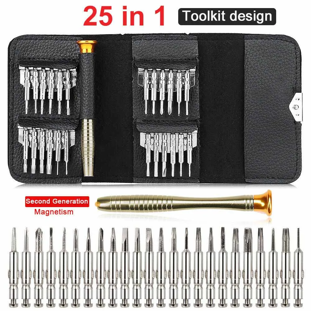 

25in1 Mini Screwdriver Set Bits Multi Small Precision Hex Torx Star Repair Tool