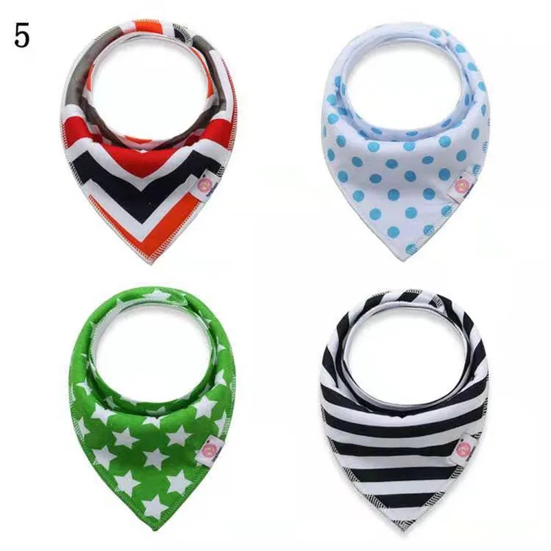 

Reusable Baby Bibs Soft Teether Cotton Bib Triangle Bibs Adjustable Infant Feeding Towel Bibs Cute Burp Cloths