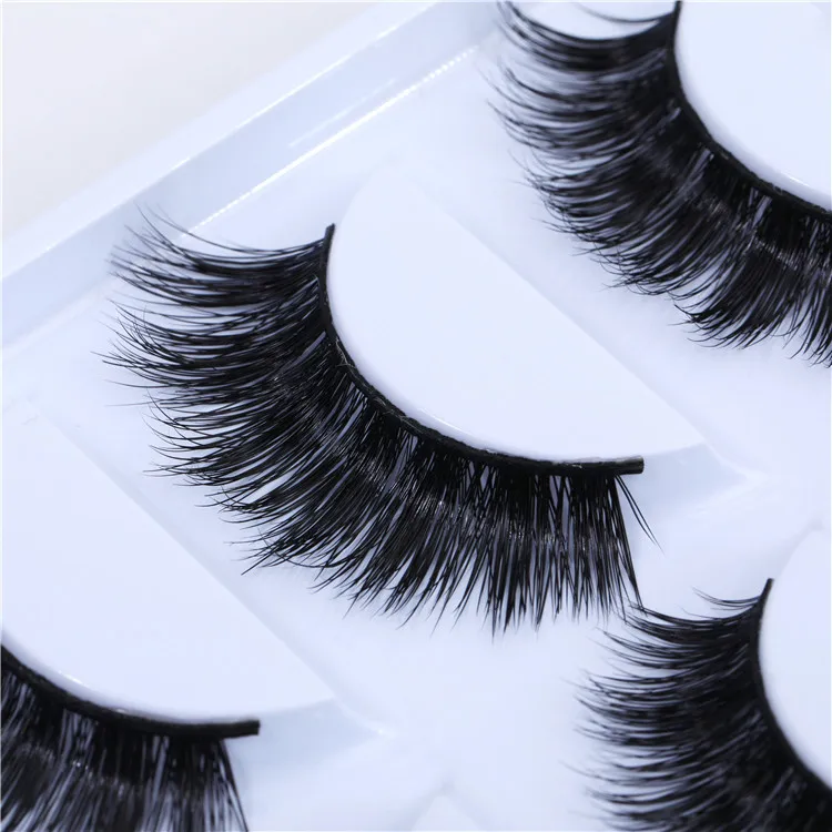 Special for 3D Mink False Eyelashes Eyelashes White Box with Five Pairs of Thick Pointed Eyelashes