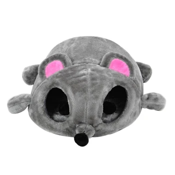 

Cat Beds Grey Mouse Shape Bed Small Cats Dogs Cave Bed Removable Cushion Waterproof Bottom Cats House Mouse