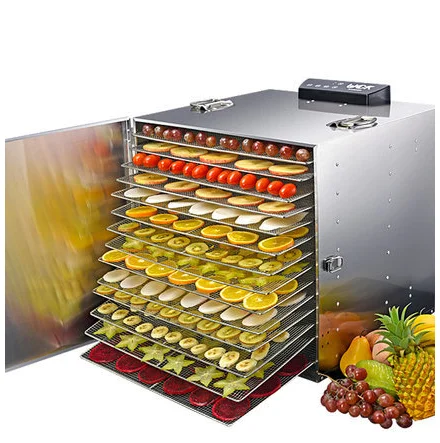 15 Layer Food Dehydrator Pet Meat Dryer Fruit Vegetables Meat Dried Machine Holy fruit Dehydrating Machine grape air dryer