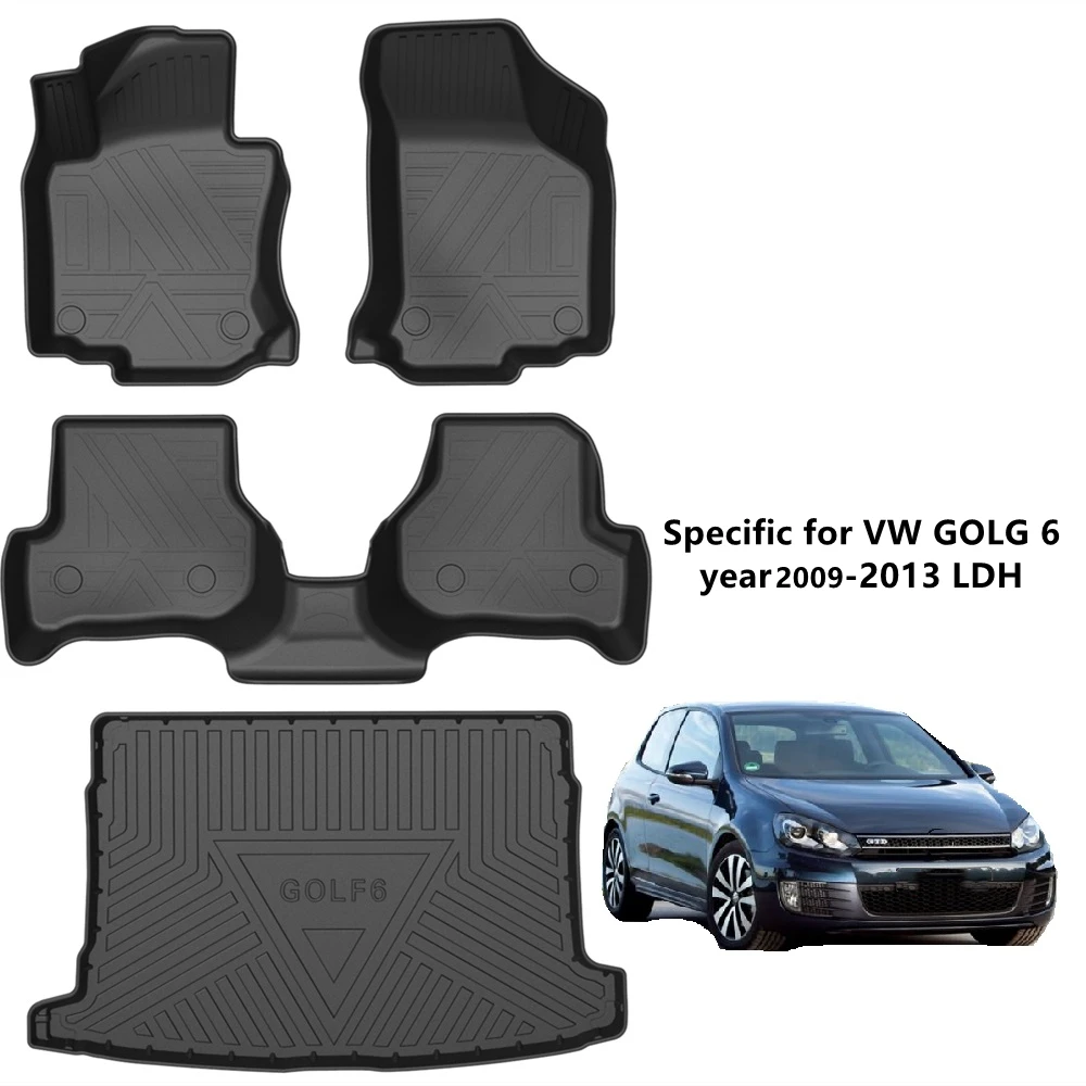 Car Trunk Mats for Volkswagen VW Touran 5T 2016~2023 Luggage Tray Storage  Pads Rear Cargo Liner Covers Floor Carpets Accessories - AliExpress