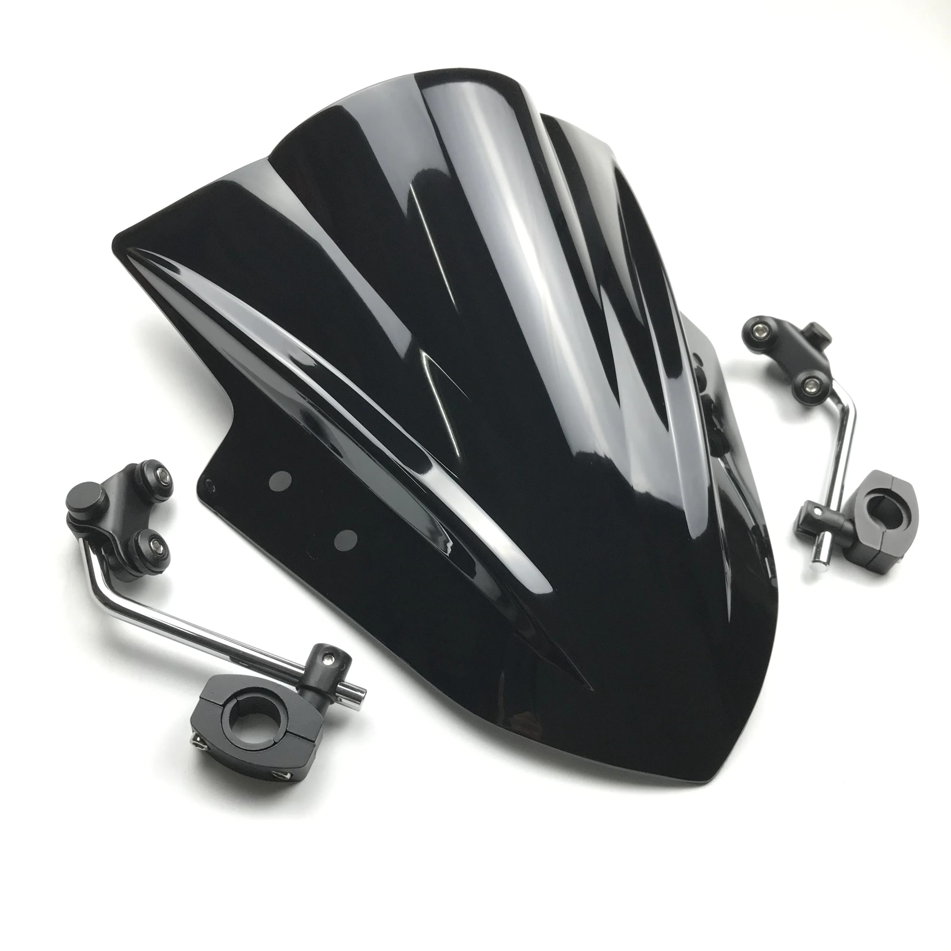 Motorcycle WindScreens Adjustable Bracket For Kawasaki ER6N ER4N For Yamaha MT125 FZ1 FZ6 FZ8 MT-01 MT03 MT07 MT09 motorcycle windshield
