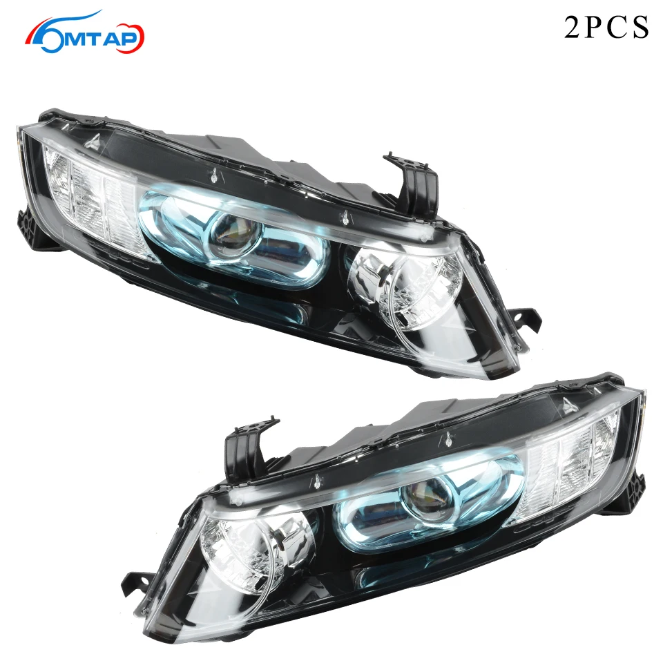 MTAP 2 шт фара переднего бампера для Honda для Odyssey 2005 2006 2007 2008 OEM: 33151-SFJ-W02 33101-SFJ-W02 налобный фонарь