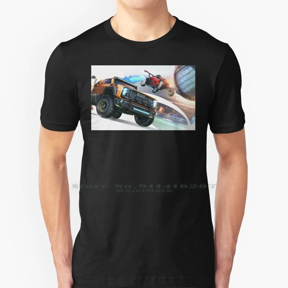 Rocket Soccer T Shirt 100% Puro Cotone Rocket League Voiture Foot Rocket League Boost Vidéo Game Rocket League Car