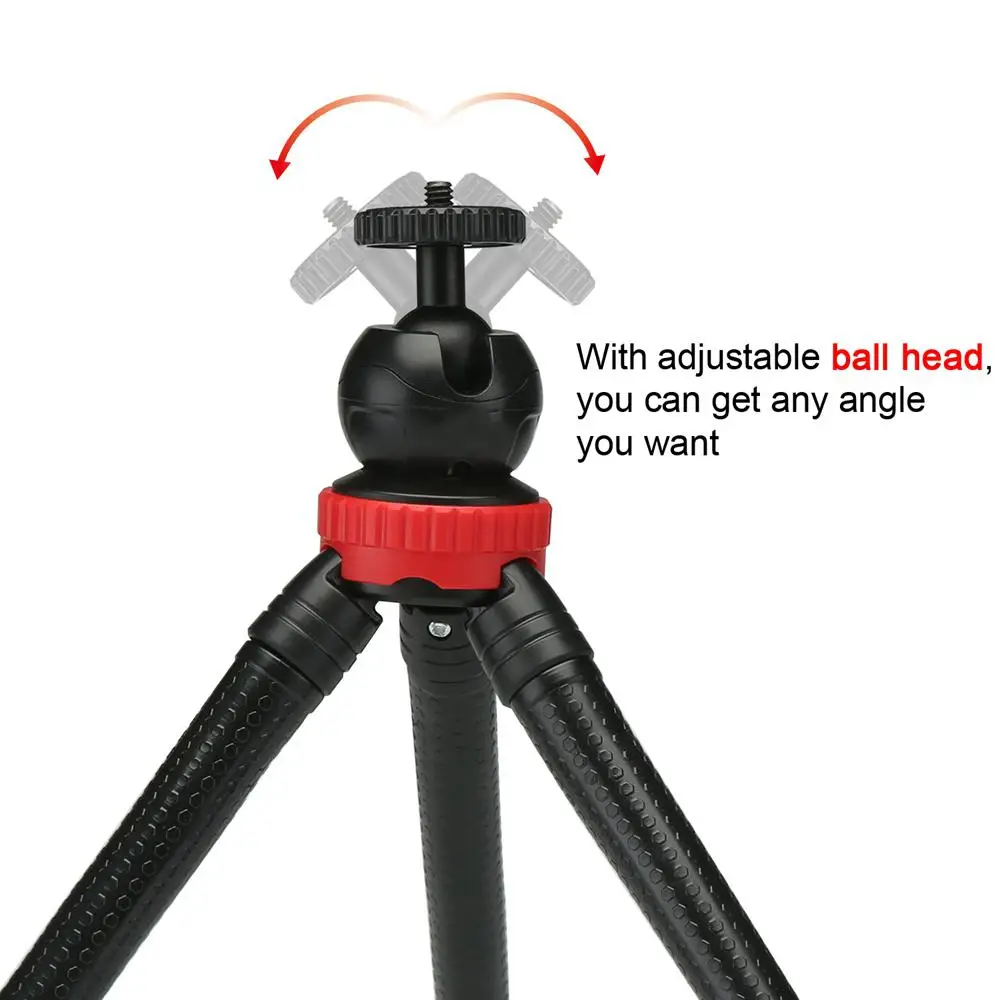 Kuulee Tripod Flexible Octopus Travel Mini Mobile Phone Tripod Bracket Monopod Selfie Stick For iPhone DSLR Camera Gopro