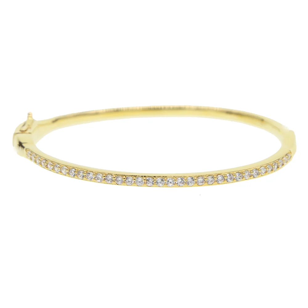 Простые подвески сверкающий браслет в один ряд Стразы циркониевые винтажные