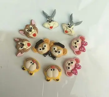 

50/100Pcs Cute Resin Cartoon Animals Flatback Cabochons Miniature Art DIY Craft Hair Clip Decoration