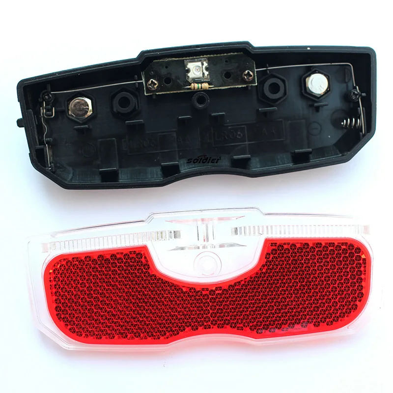 

Cycling Accessories 1 Pc Bicycle Rear Reflective Tail Light Aluminum Alloy Lamp