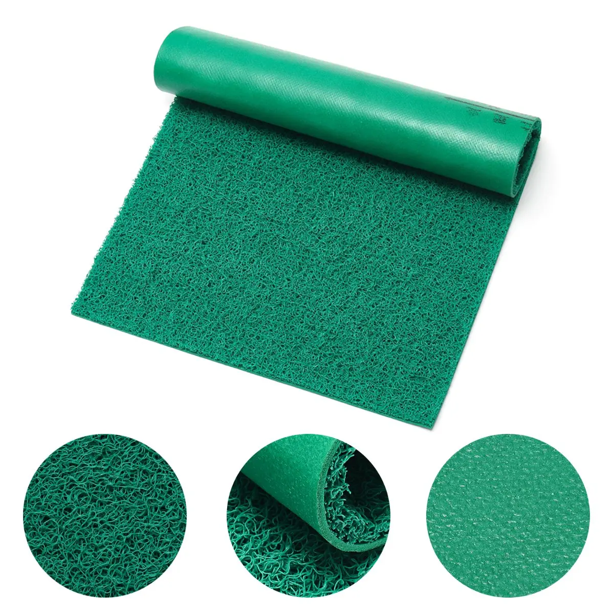 

3 Colors 2Pcs/Set Soft PVC Floor Mats Carpet Rubber Dustproof Non-slip Floor Mats Hard Wearing For Home Office Shops 40 x 60 cm