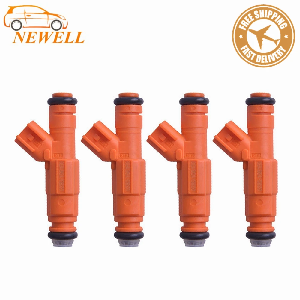 4x 3M4G-BA 0280156156 L309-13-250A топливный инжектор для Mazda 6 2.3L l4 2003~ 2004