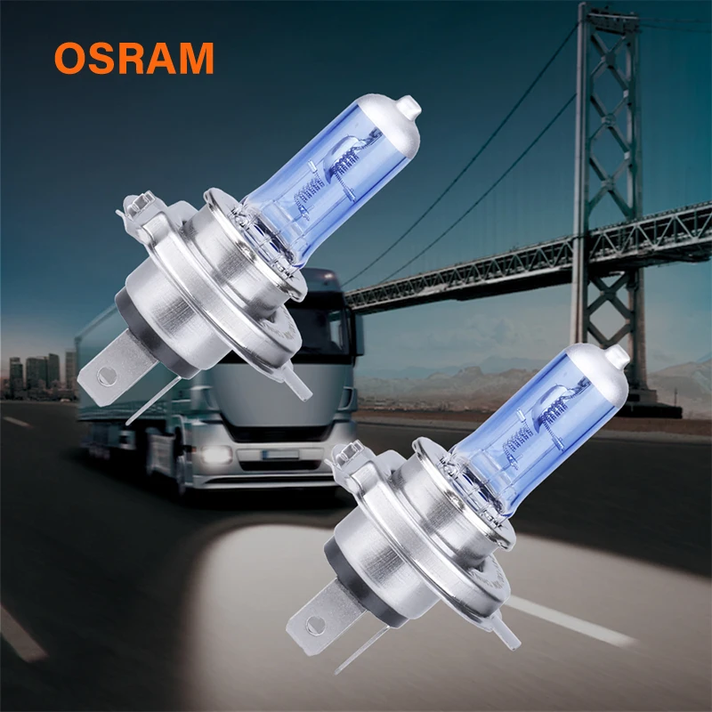 

OSRAM Truck H4 Halogen 130W Bulb High Power Car Headlights Lamp 24V Car Light Source Parking 4000K 62270TX P43t 1 Pair