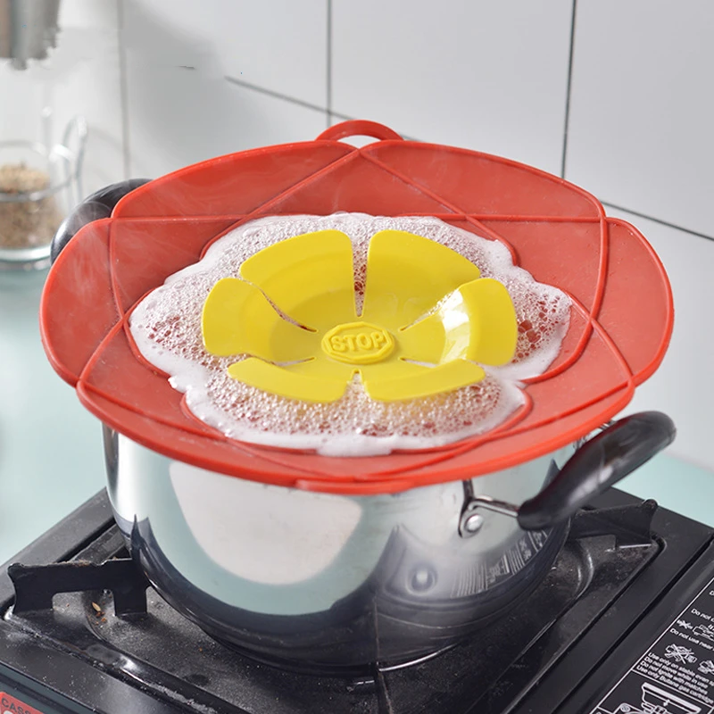 

Silicone high temperature resistant splash-proof boiling type anti-overflow cover kitchen household dust-proof anti-fog cover