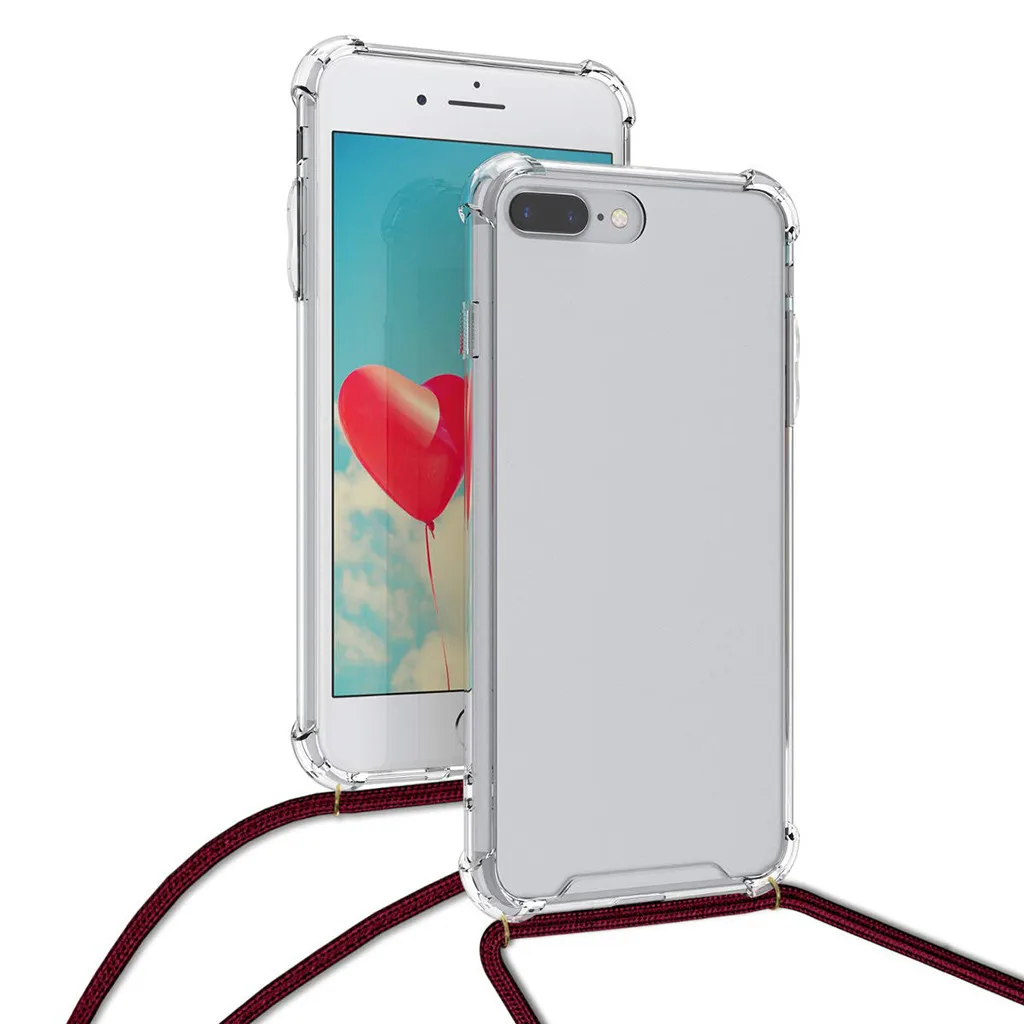 Нашейные ремешки, выдвижной силиконовый чехол для iPhone 7/8 Plus/iPhone 7/8/XS MAX/iPhone X/iPhone XR