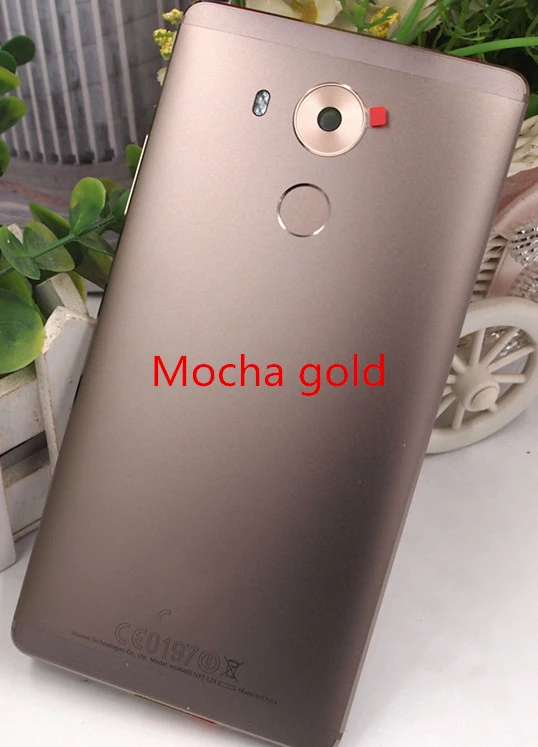Б/у задняя крышка батарейного отсека с отпечатком пальца для huawei mate 8 mate 8 корпус батарейного отсека чехол - Цвет: Золотистый