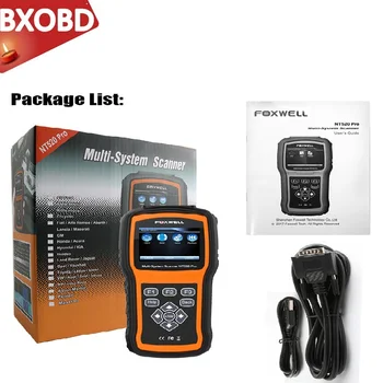 

Foxwell NT520 Pro Auto Diagnostic Tool ABS Airbag SAS Transmission DPF Battery Registration Full System Code Reader OBD2 Scanner