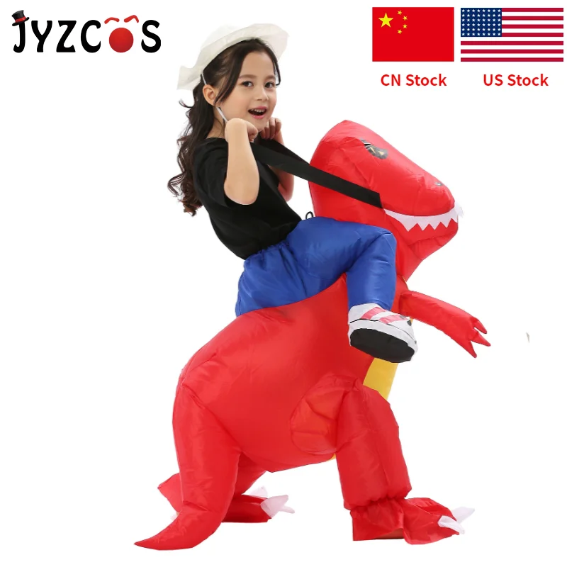 JYZCOS надувной костюм динозавра T Rex детские костюмы на Хэллоуин вечерние