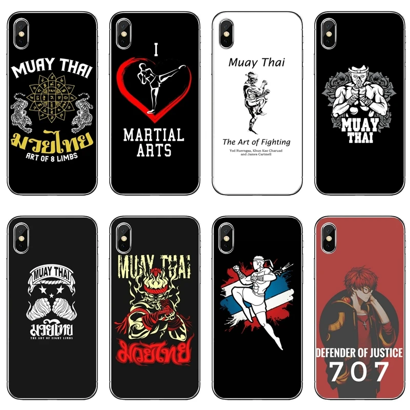 Muay Thai art Silicone phone case For iPhone X XR XS 11 Pro Max 8 7 6 6S Plus 5 5S SE 4s 4 iPod Touch | Мобильные телефоны и