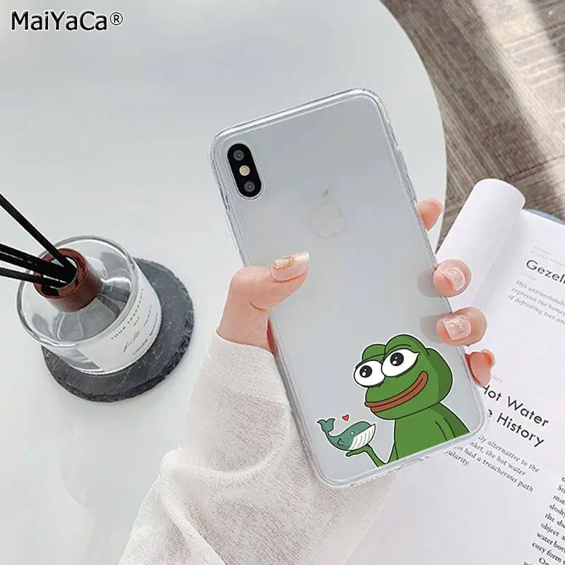 MaiYaCa Sad Frog pepe meme ТПУ мягкий чехол для телефона Fundas чехол для iPhone 11 pro XS MAX 8 7 6 6S Plus X 5 5S SE XR - Цвет: A5