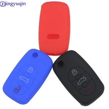 

10pcs 3 B Silicone Car Remote Key Fob Shell Cover Case For Audi A2 A3 S3 A4 S4 RS4 A6 S6 A8 S8 TT Roadster Cabriolet 1997-2006