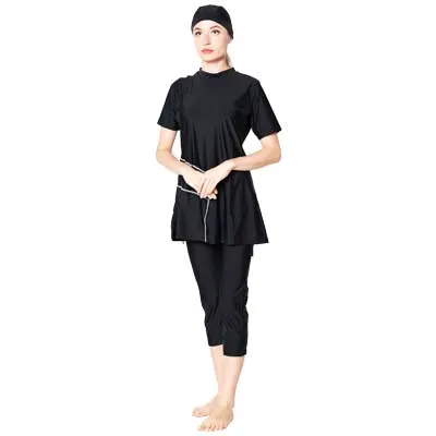 28 Shehang мусульманская одежда для плавания Burkinis пляжная одежда плюс размер женский полный охват исламский купальный костюм, купальники с рукавом Высокий Мусульманский купальник wea - Цвет: 28