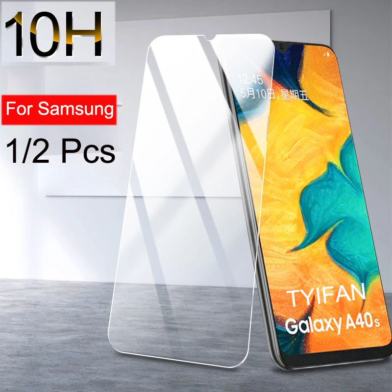 Чехол из закаленного стекла для Samsung Galaxy A10 A10e A10s A20 A20e A30 A30s A40 A40s A50 A50s A60 A70 A80 A90