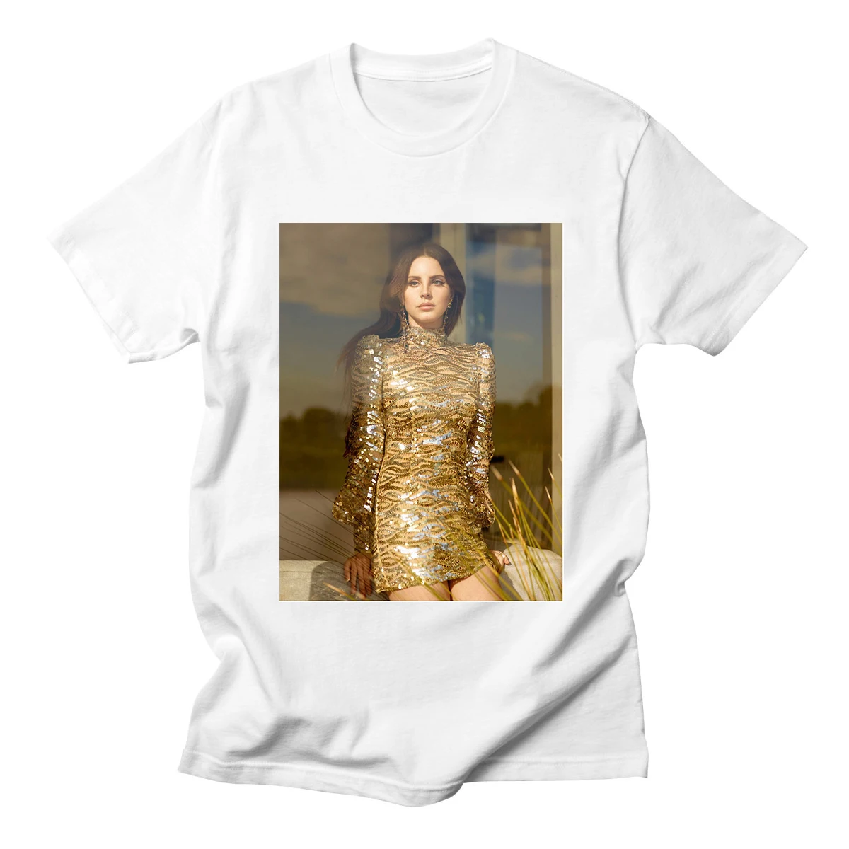 

Music Cotton T Shirt New Fashion Funny Lana Del Rey Women T Shirt Casual Short Sleeve O-neck Tees Hip Hop Shirt Streetwear