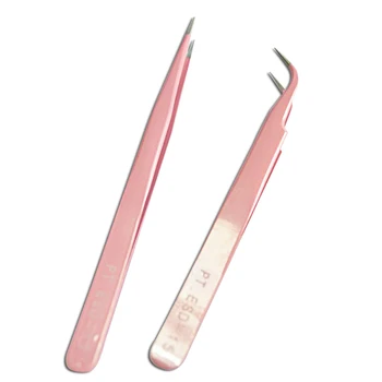 

Makeup Eyelash Extension Clips Straight Curved Nipper Pointed Clip Eyelash Tweezers Nail Art Picking Tools Accessory LAe311-1