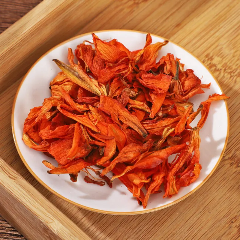 

85g Boxed New Lily Flower and Fruit Tea Wholesale Authentic Dry Lily Boxed Warm Lung, Cough Relieving and Throat Running