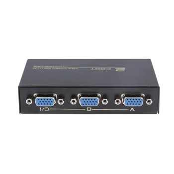 

1PC 1 to 2/4 VGA Video Switcher Splitter Box Monitor Switch Converter Adapter 130MHz Computer Monitors Accessories