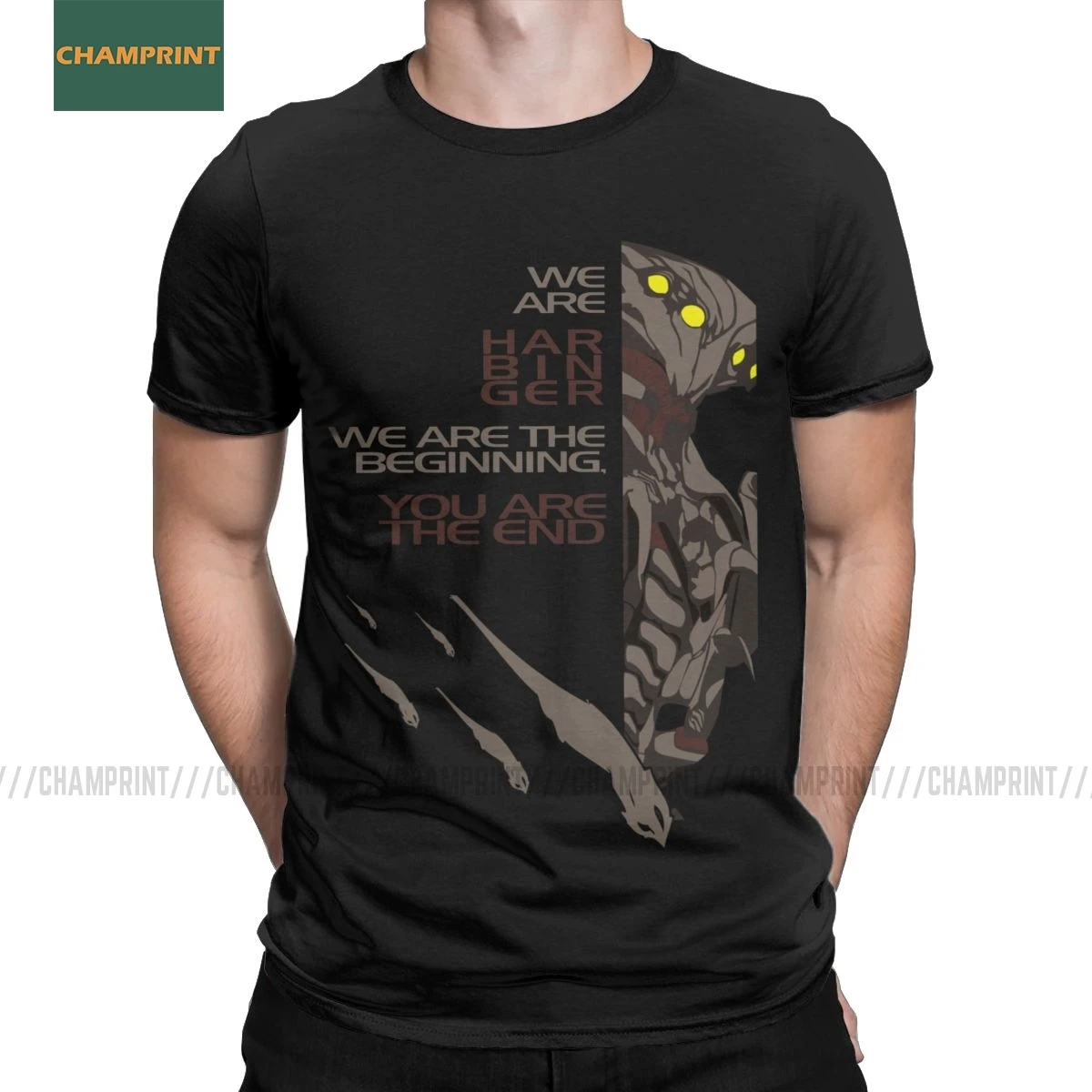 Mass Effect Harbinger T-Shirt Men Garrus Commander Bioware Wrex Space Reapers Mordin Game Cotton Tees Short Sleeve T Shirts | Мужская