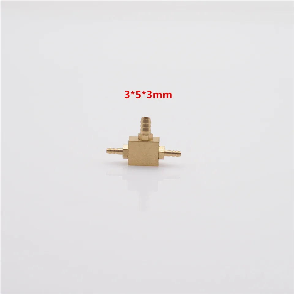 5Pcs 3x5x3mm Стоматологическая лаборатория деталь аксессуар 5*5*3 мм/5*3*3 мм/3*3*3 мм клапан медный тройник для стоматологии клиника пункт - Цвет: 5Pcs 3x5x3mm