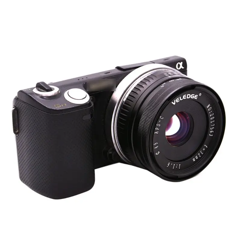 Высокая диафрагма 32 мм F/1,6 ручной фокус Prime объектив для sony E-Mount APS-C беззеркальная камера для sony A7III/A9/NEX 3/3N/5/NEX