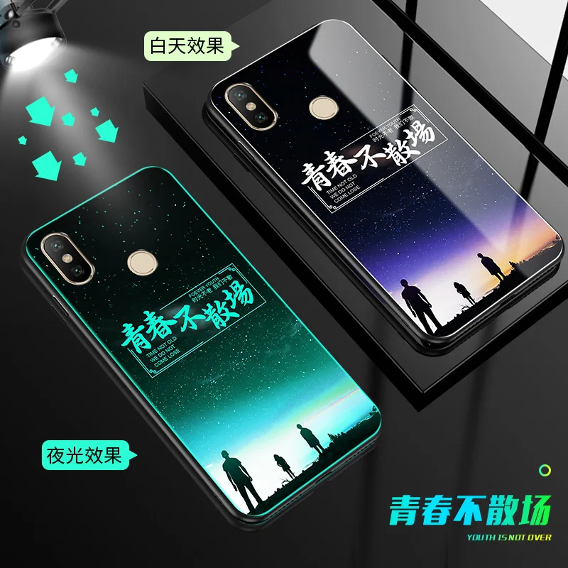 3 SemgCeKen Lu mi nous закаленное стекло чехол для Xiaomi mi 5x6x8 se lite 8se mi 8 mi x 2 2s 3 note 3 mi x2 mi x3 Роскошный чехол для телефона - Цвет: 3