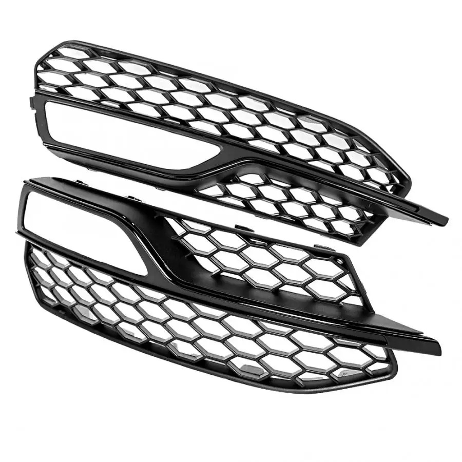 

Pair Bumper Fog Light Grille with Black Trim Fits for Audi A3 S-Line S3 2013 2014 2015 2016 car accessories