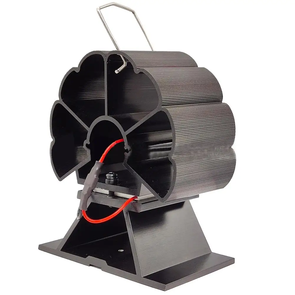 3 blade Fireplace Fan Environmentally Friendly Silent Heat-powered 3-blade Head Moving Mini Fireplace Fan #W0