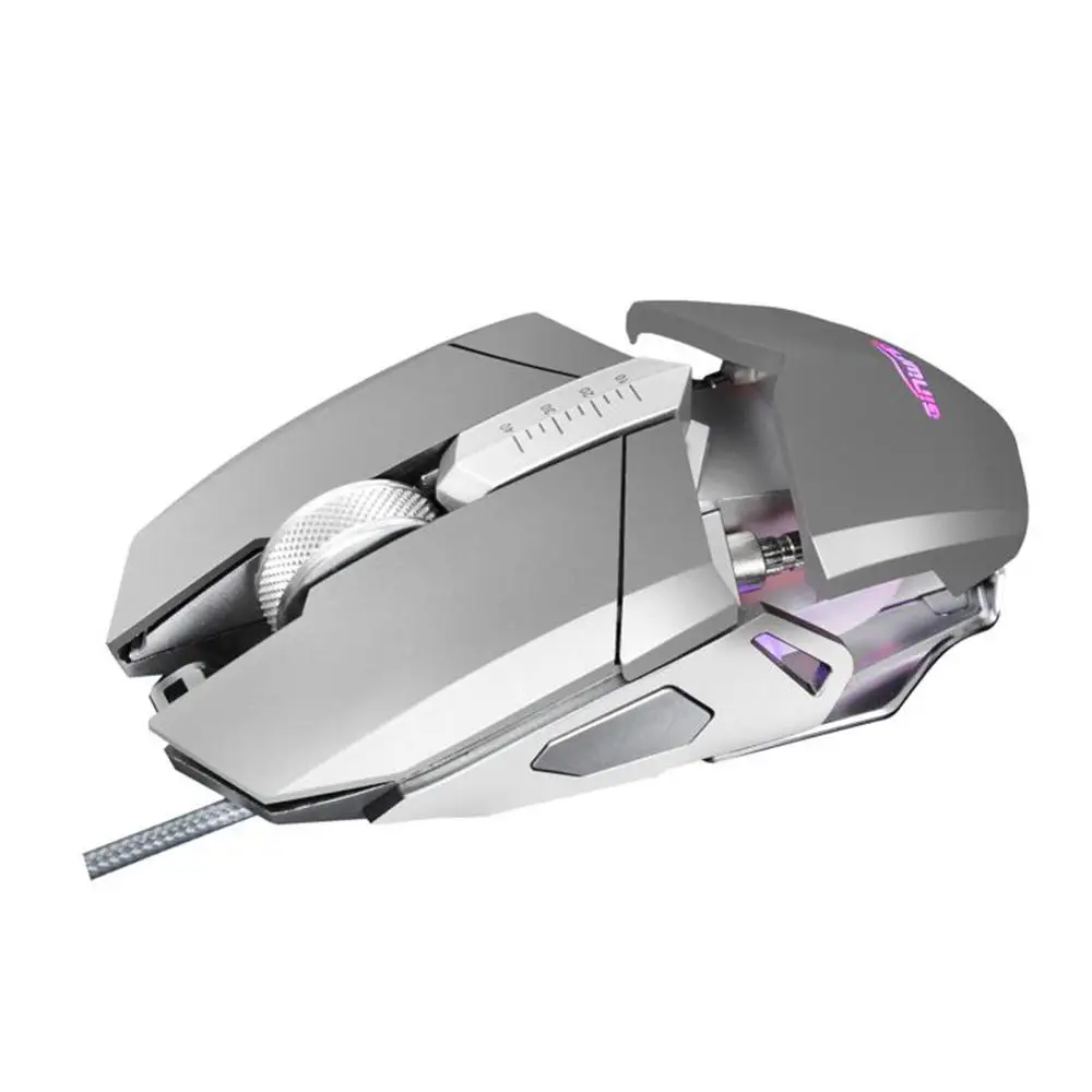 G2 USB проводной RGB светодиодный подсветка игровая мышь один ключ переключатель 4000 dpi регулируемые 9 Кнопок Игровые мыши