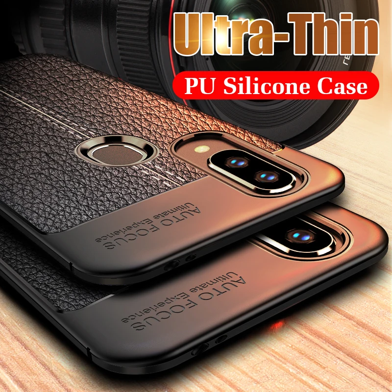 Роскошный Ультратонкий чехол из искусственной кожи для xiaomi mi 9 8 SE полный