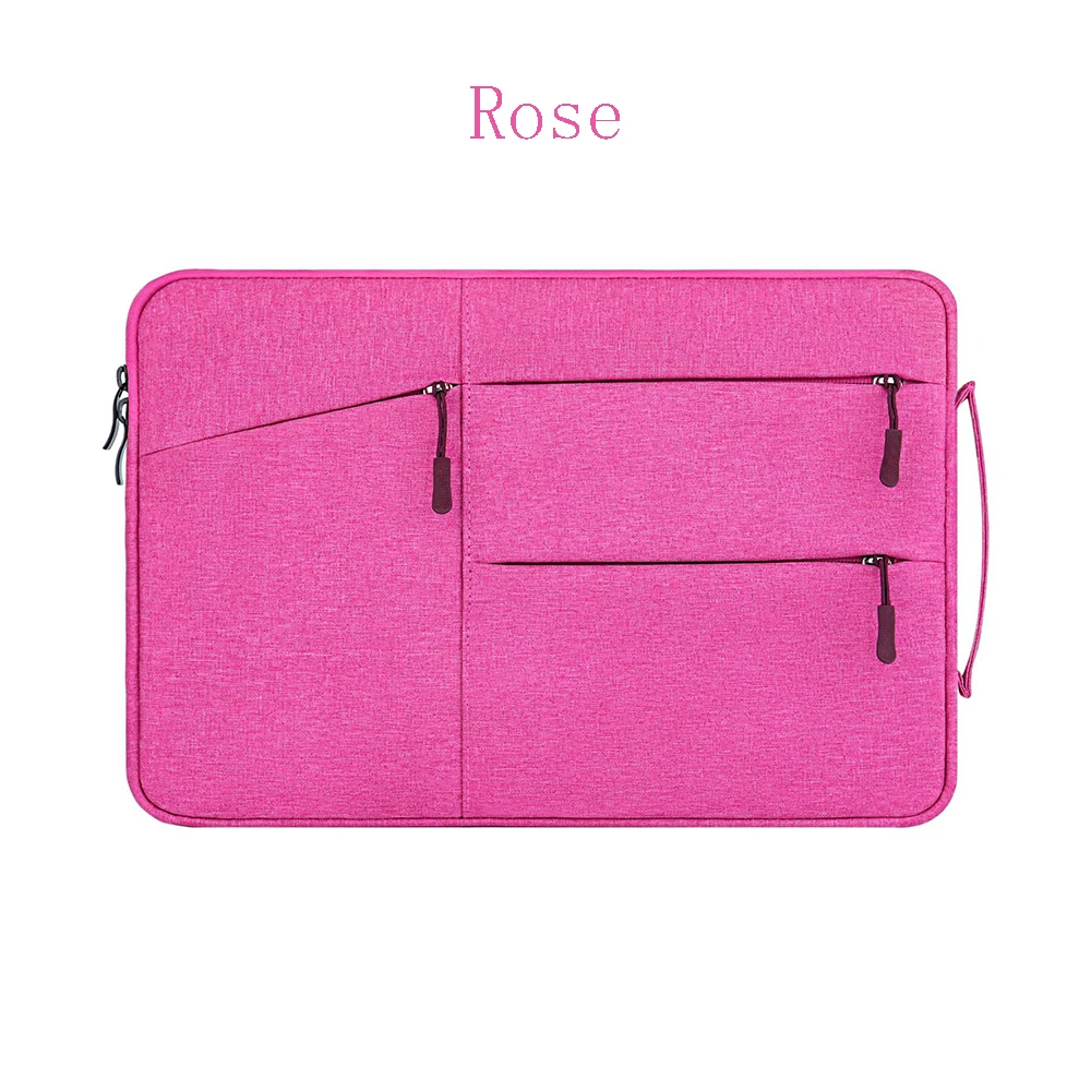 Обновленная сумка для Macbook Air retina Pro 12 13 15 сумка для ноутбука lenovo hp унисекс рукав для Xiaomi нейлоновый чехол для ноутбука чехол - Color: Rose