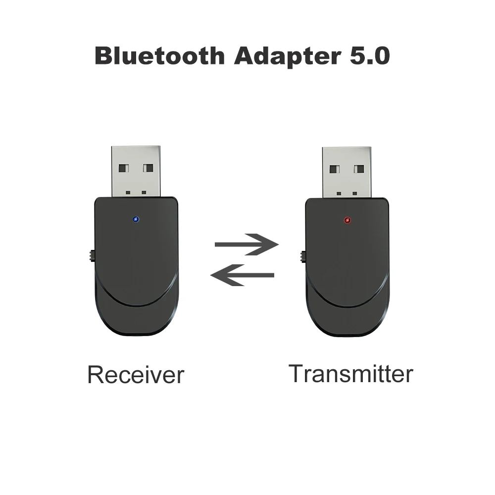 Mini Bluetooth 5.0 receptor audio transmițător Jack 3.5mm AUX RCA USB stereo muzică wireless adaptor pentru căști auto TV PC_voghion.com