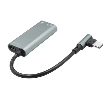 

2 In 1 Usb Type C To 3.5mm Jack Type C Audio Adapter Charging Earphone Cable Headset For Lighting 3.5 Mm To Headphone Splitter