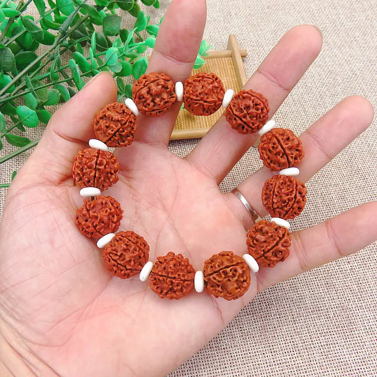 Непальские пять лепестков Rudraksha, ручная струна, натуральные бусины Bodhisattva, ручная струна, креативная Геометрическая канцелярская бижутерия, подарок