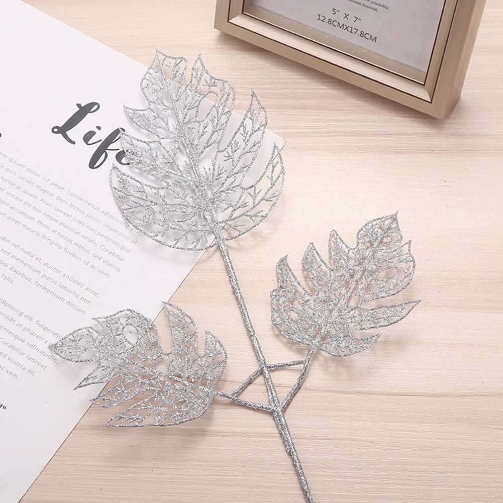 thumbnail image 1 of DIY Xmas Tree Garland Hanging Decor Christmas Tree Decor Christmas Gift Hollow Christmas Glitter Tree Branches Simulated Leaves, 1 of 5