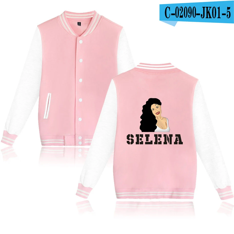Модная бейсбольная куртка selena quintanilla wo для мужчин, мужская верхняя одежда Harajuku, куртки, осенняя серая+ темно-синяя бейсбольная куртка с круглым вырезом - Цвет: As picture