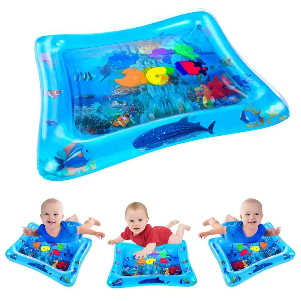 Tapis Gonflable Pour Bebe Matelas Rembourre D Eau Pour Le Ventre Center D Activite Pour Aquarium Jouet Pour Ameliorer Le Cerveau Et Le Developpement Sensoriel Du Bebe Aliexpress