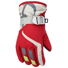 Зимние лыжные перчатки женские водонепроницаемые зимние теплые перчатки для катания на лыжах, езды на мотоцикле, сноуборде, зимние спортивные перчатки