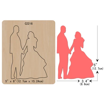 

New Wedding for men and women Wooden die Scrapbooking C2216 Cutting Dies