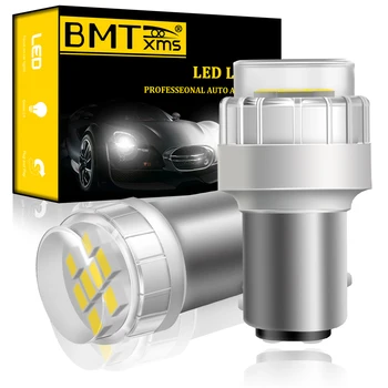 

BMTxms 2Pcs 1157 P21/5W BAY15D LED DRL Daytime Running Lights Canbus No Error For Peugeot 308 408 3008 CRZ 2010 2011 2012