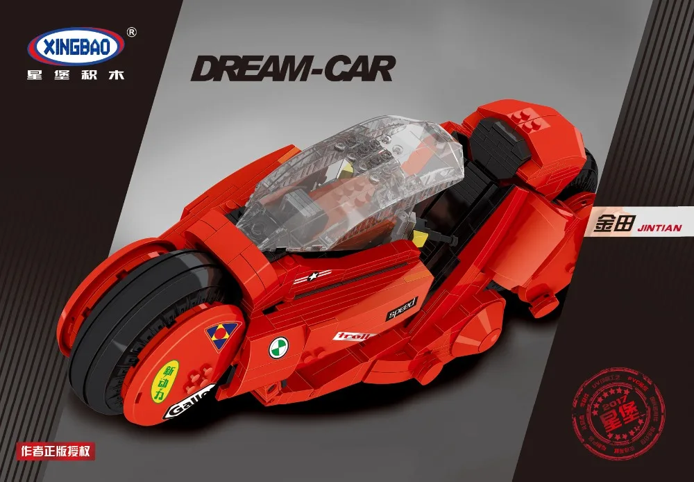 

XingBao 03001 Creative MOC Technic Series The Citizen Akira Moto Set Children Building Blocks Bricks Boy Toys Model Kit Gifts